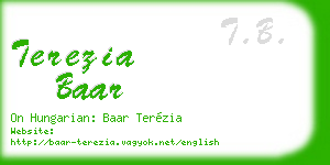 terezia baar business card