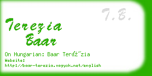 terezia baar business card